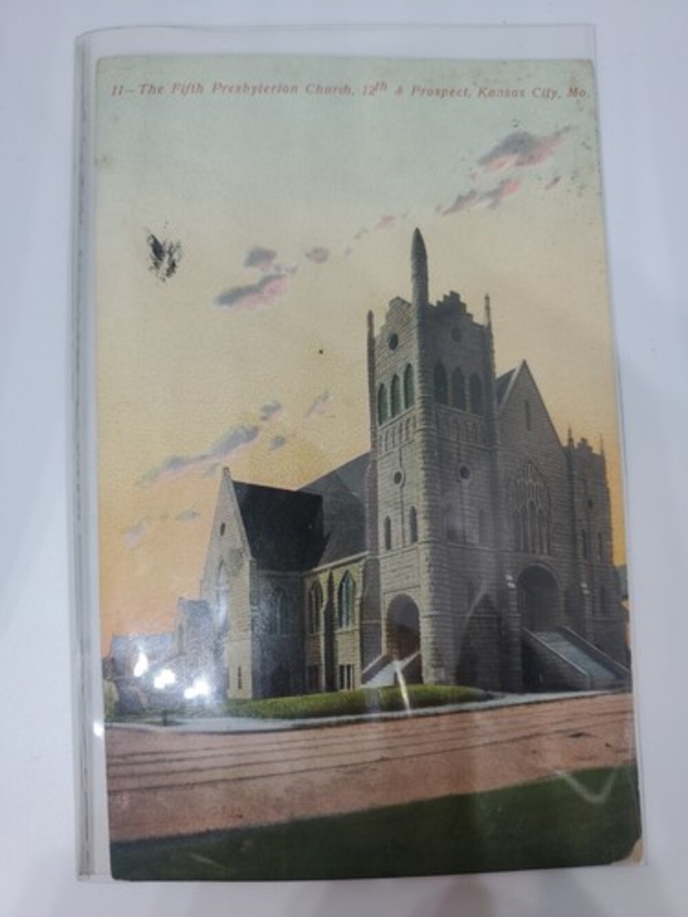 1912 the fifth Presbyterian Church 12 prospect Kansas City, Missouri Postcard